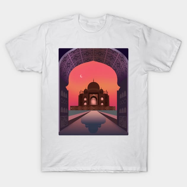 India, Taj Mahal T-Shirt by Petras